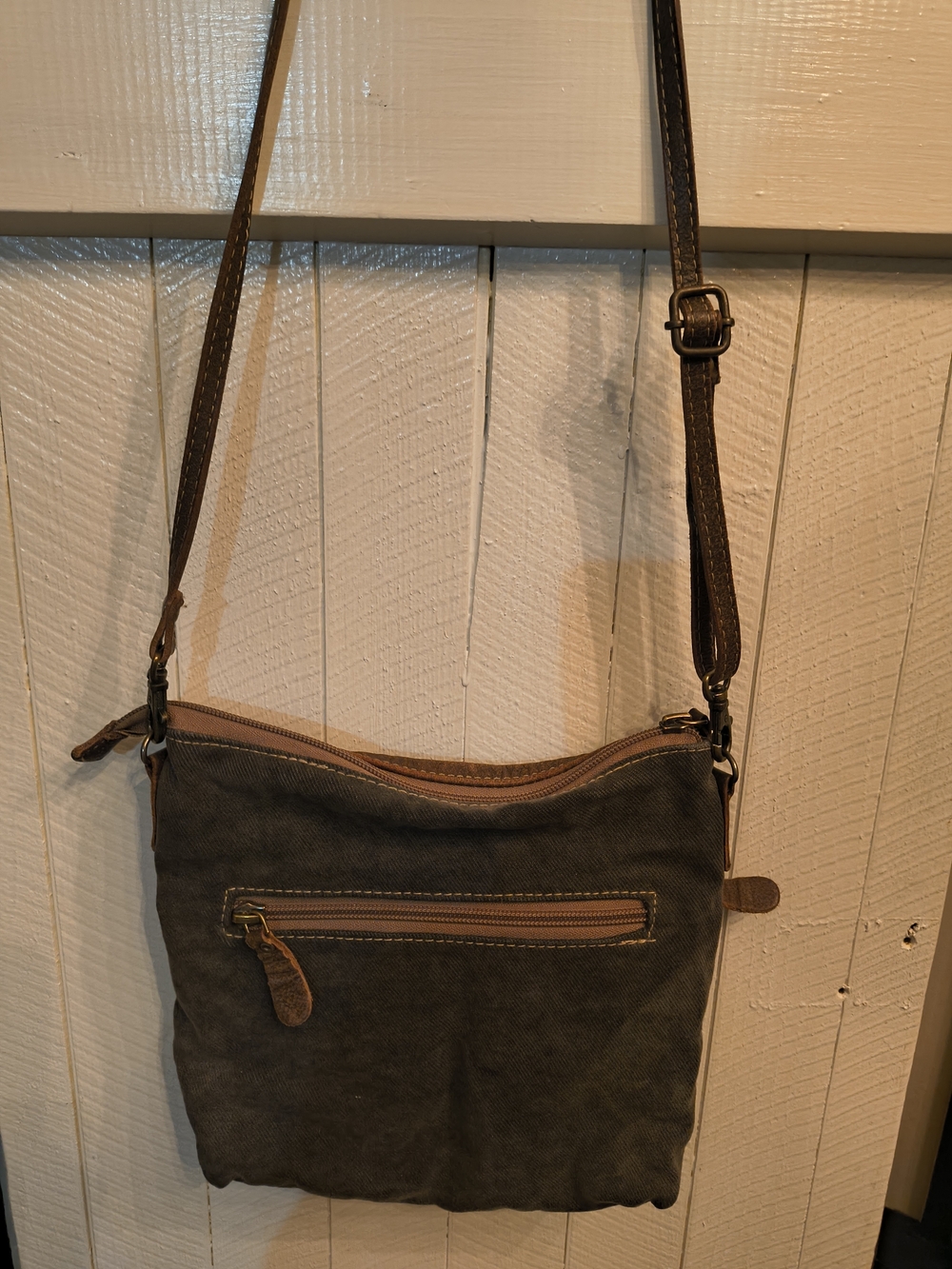Myra Bag Crossbody Bag in Brown and Tan - Picture 2 of 4